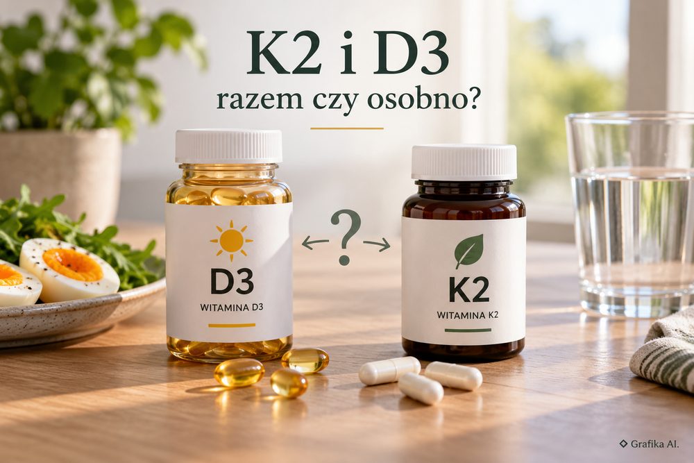 Witaminy K2 i D3 – razem czy osobno